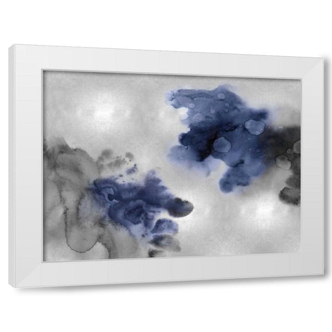 Tempting in Indigo White Modern Wood Framed Art Print by Mitchell, Lauren