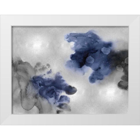 Tempting in Indigo White Modern Wood Framed Art Print by Mitchell, Lauren