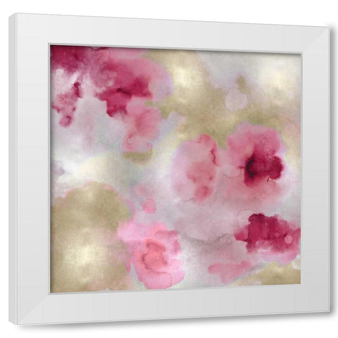 Whisper in Blush I White Modern Wood Framed Art Print by Mitchell, Lauren