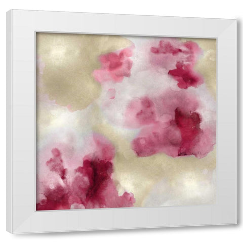 Whisper in Blush II White Modern Wood Framed Art Print by Mitchell, Lauren
