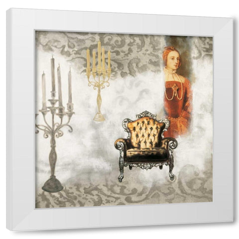 Vincennes II White Modern Wood Framed Art Print by Deleau, Valerie