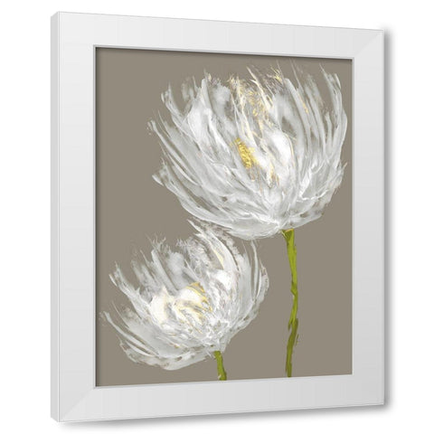 White Tulips II White Modern Wood Framed Art Print by Austin, Vanessa