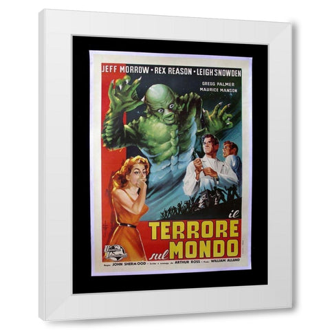 Terrore Sul Mondo White Modern Wood Framed Art Print by Anonymous