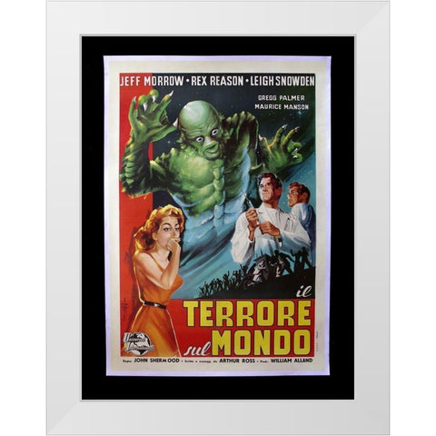 Terrore Sul Mondo White Modern Wood Framed Art Print by Anonymous