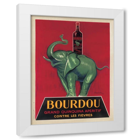 Bourdou White Modern Wood Framed Art Print by Cappiello, Leonetto