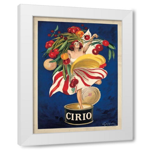 Cirio White Modern Wood Framed Art Print by Cappiello, Leonetto