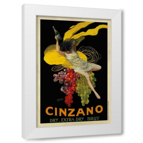 Cinzano-1920 White Modern Wood Framed Art Print by Cappiello, Leonetto