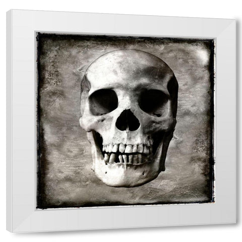 Skull I White Modern Wood Framed Art Print by Wagner, Martin