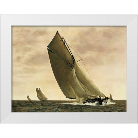 Newport-1903 White Modern Wood Framed Art Print by Matthews, William