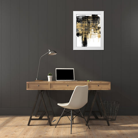 Resounding II White Modern Wood Framed Art Print by Wise, Alex