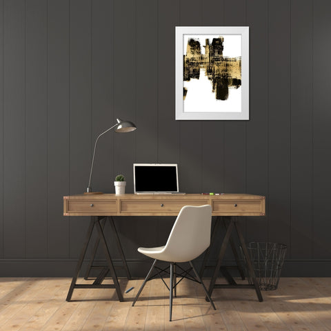 Resounding III White Modern Wood Framed Art Print by Wise, Alex