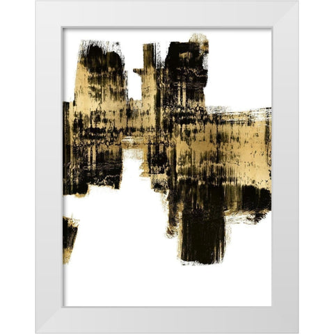 Resounding III White Modern Wood Framed Art Print by Wise, Alex