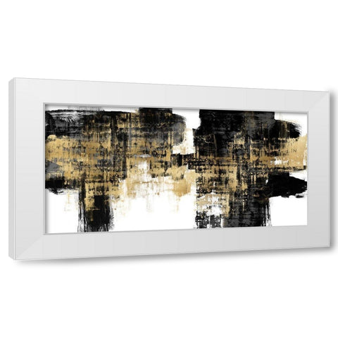Amplified Gold on Black White Modern Wood Framed Art Print by Wise, Alex