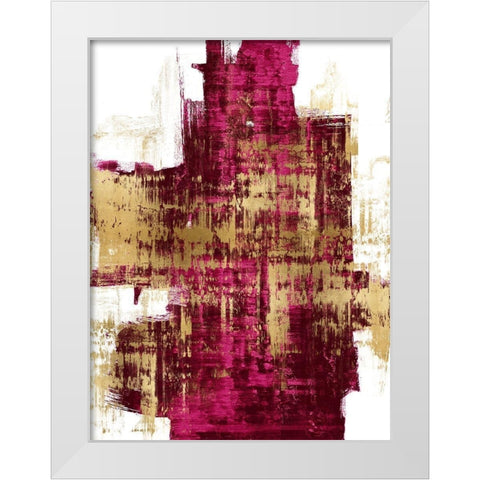 Dynamic II White Modern Wood Framed Art Print by Wise, Alex