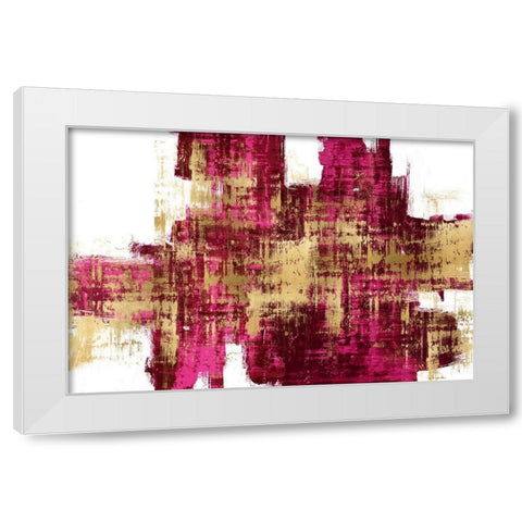 Dynamic III White Modern Wood Framed Art Print by Wise, Alex