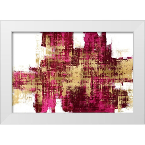 Dynamic III White Modern Wood Framed Art Print by Wise, Alex