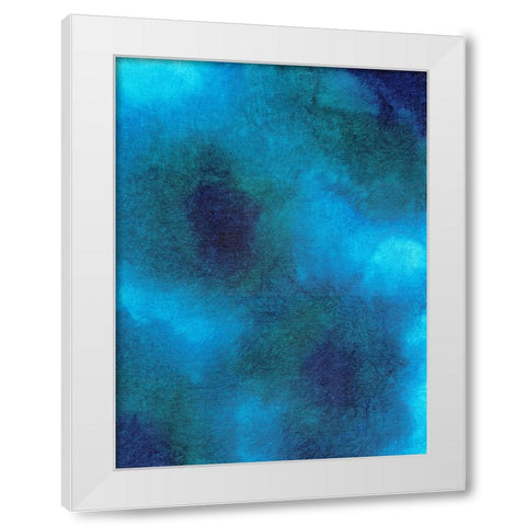 Blue Blend Exercise I White Modern Wood Framed Art Print by Zaremba, Hillel
