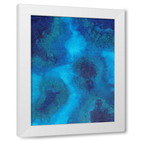 Blue Blend Exercise II White Modern Wood Framed Art Print by Zaremba, Hillel