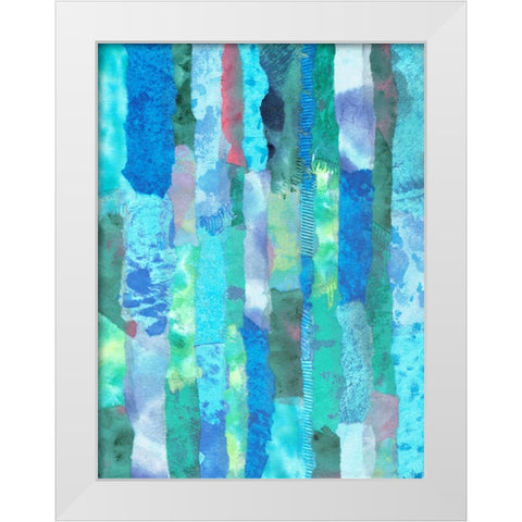 Mr Cs Crazy Quilt White Modern Wood Framed Art Print by Zaremba, Hillel