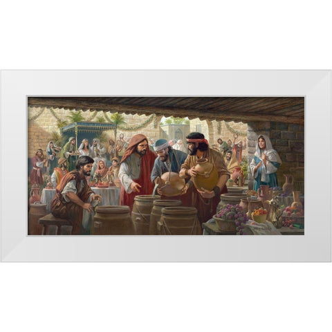 First Miracle White Modern Wood Framed Art Print by Seward, James