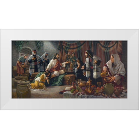 Who Will Love Him More White Modern Wood Framed Art Print by Seward, James