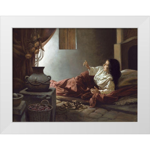 Blessed Among Women White Modern Wood Framed Art Print by Seward, James