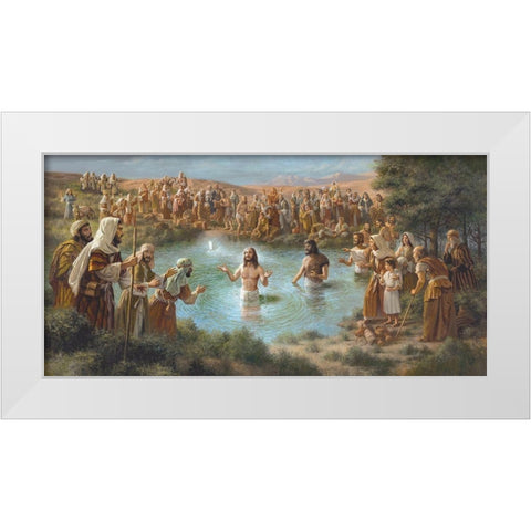 This is my son White Modern Wood Framed Art Print by Seward, James