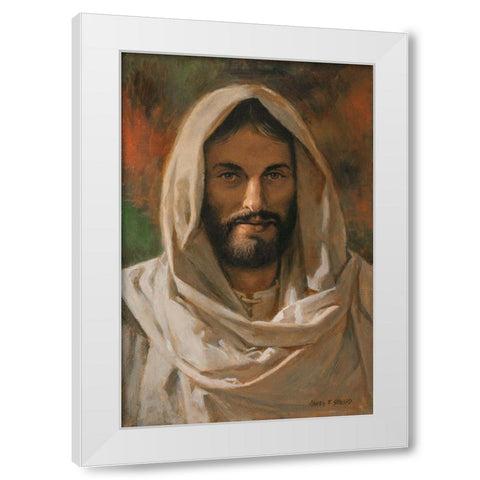 Come Unto Me White Modern Wood Framed Art Print by Seward, James