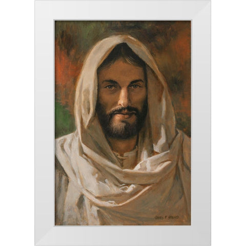 Come Unto Me White Modern Wood Framed Art Print by Seward, James