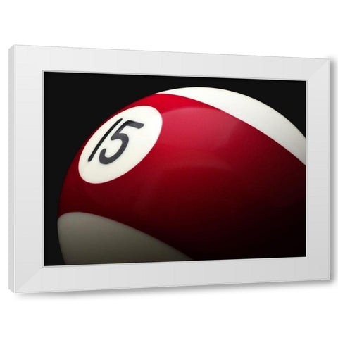 Red 15 White Modern Wood Framed Art Print by Reynolds, Richard