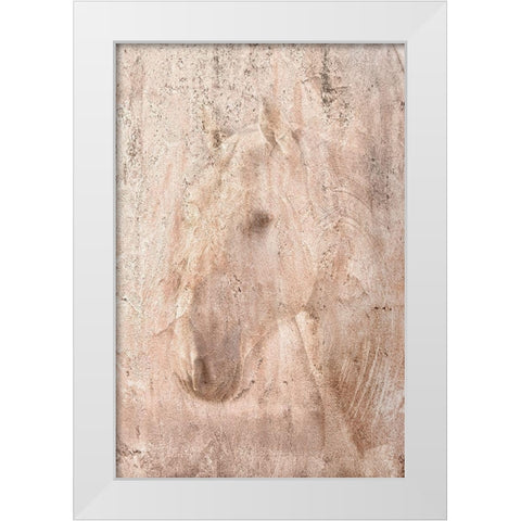 The White Stallion White Modern Wood Framed Art Print by Dawson, Robert