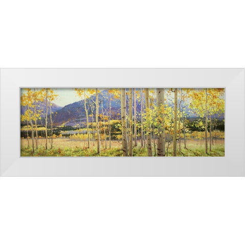 Aspen Beauty White Modern Wood Framed Art Print by Kim, Gary