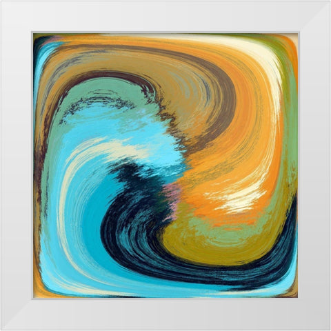 Zig Zag II White Modern Wood Framed Art Print by Bolokofsky, Ronald