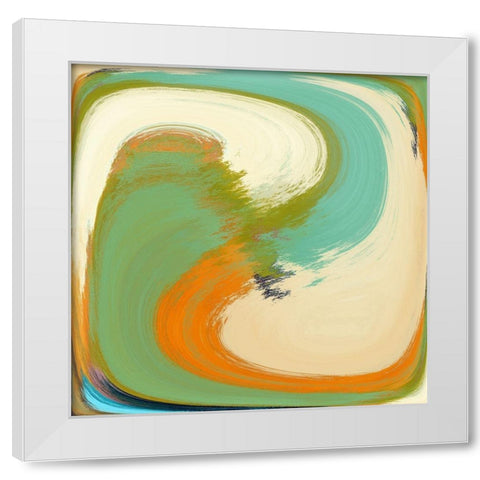 Zig Zag III White Modern Wood Framed Art Print by Bolokofsky, Ronald