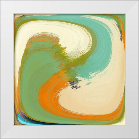 Zig Zag III White Modern Wood Framed Art Print by Bolokofsky, Ronald