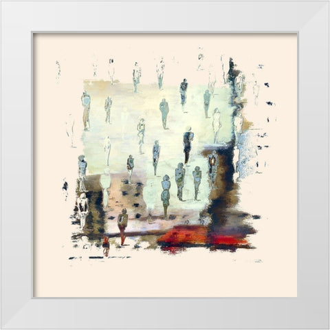 People and Places White Modern Wood Framed Art Print by Bolokofsky, Ronald