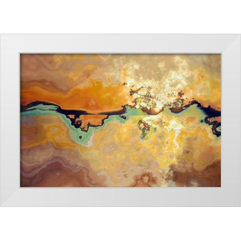 Desert Storm I White Modern Wood Framed Art Print by Bolokofsky, Ronald