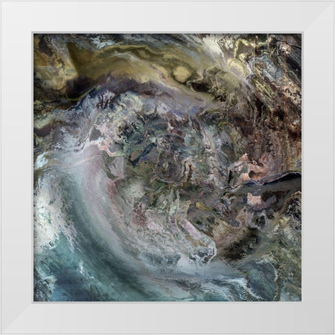 Above the Fray I White Modern Wood Framed Art Print by Bolokofsky, Ronald