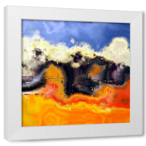 Beyond  the Clouds I White Modern Wood Framed Art Print by Bolokofsky, Ronald