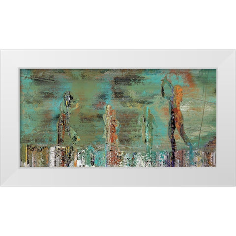 Patina Play White Modern Wood Framed Art Print by Bolokofsky, Ronald