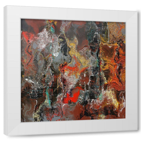 Rusty II White Modern Wood Framed Art Print by Bolokofsky, Ronald