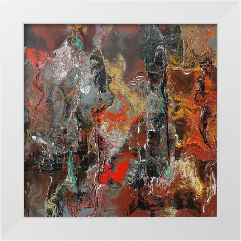 Rusty II White Modern Wood Framed Art Print by Bolokofsky, Ronald