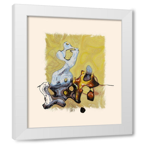 Abstract 1044 White Modern Wood Framed Art Print by Bolokofsky, Ronald
