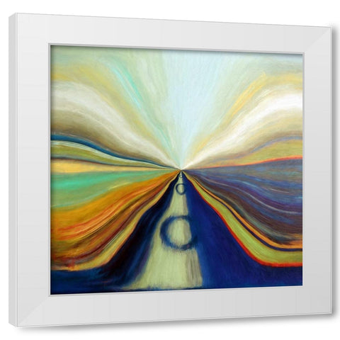 At the Speed of Light II White Modern Wood Framed Art Print by Bolokofsky, Ronald