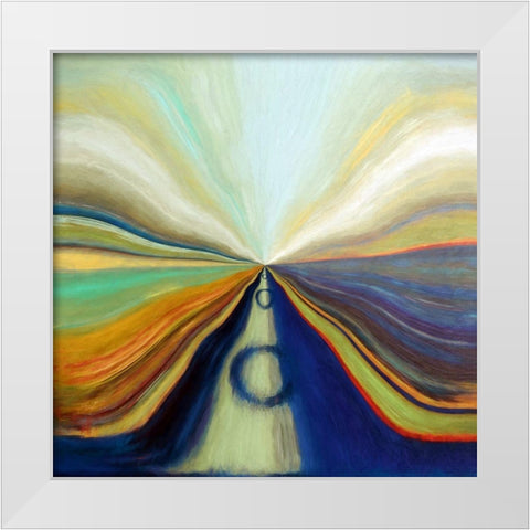 At the Speed of Light II White Modern Wood Framed Art Print by Bolokofsky, Ronald
