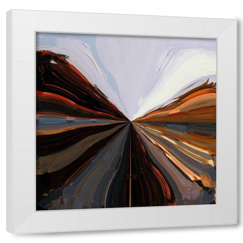 At the Speed of Light III White Modern Wood Framed Art Print by Bolokofsky, Ronald