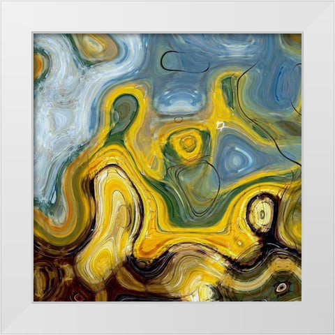 Bewilderment I White Modern Wood Framed Art Print by Bolokofsky, Ronald