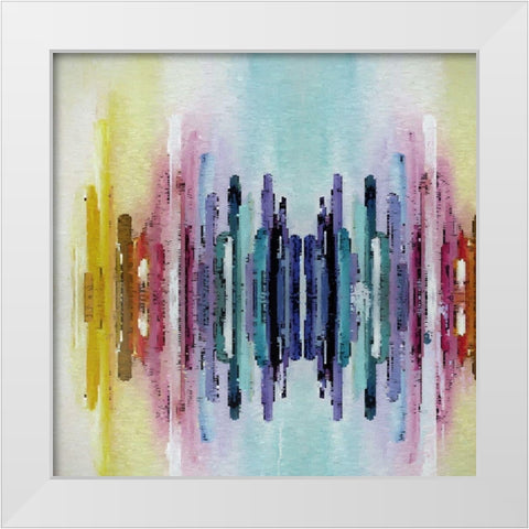 Abstract Mosaic I White Modern Wood Framed Art Print by Bolokofsky, Ronald