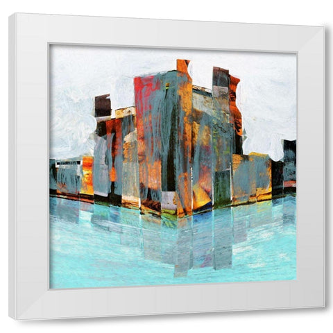 Off Shore I White Modern Wood Framed Art Print by Bolokofsky, Ronald