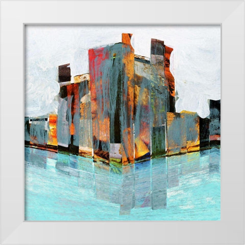 Off Shore I White Modern Wood Framed Art Print by Bolokofsky, Ronald